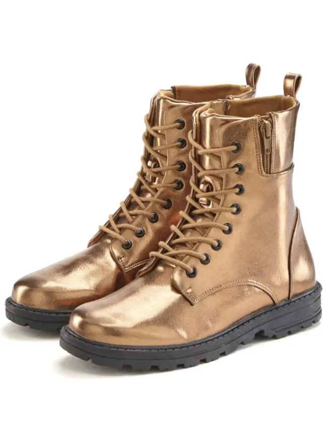 LASCANA Stiefeletten^Stiefelette in bronzefarben