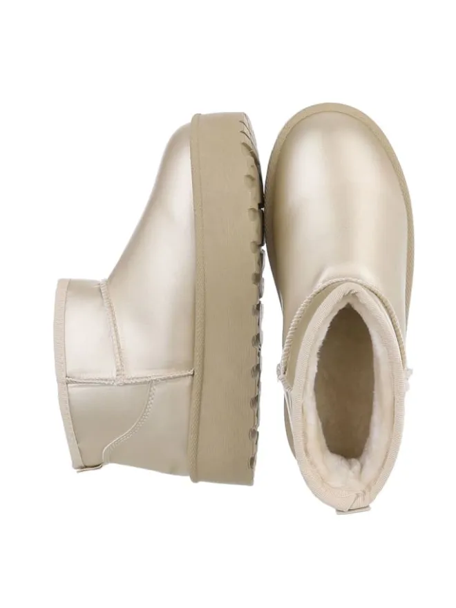 Ital-Design Stiefeletten·Hohe Stiefeletten^Stiefelette in Gold