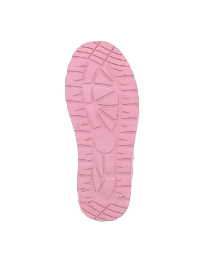 Ital-Design Stiefeletten·Hohe Stiefeletten^Stiefelette in Rosa und Weiß