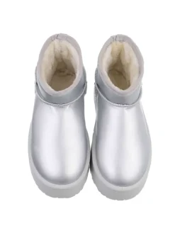 Ital-Design Stiefeletten·Hohe Stiefeletten^Stiefelette in Silber