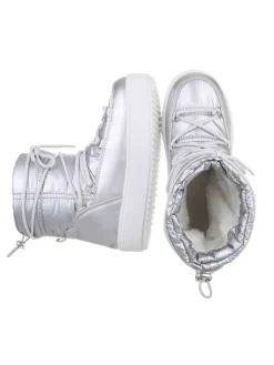 Stiefelette in Silber>Ital-Design