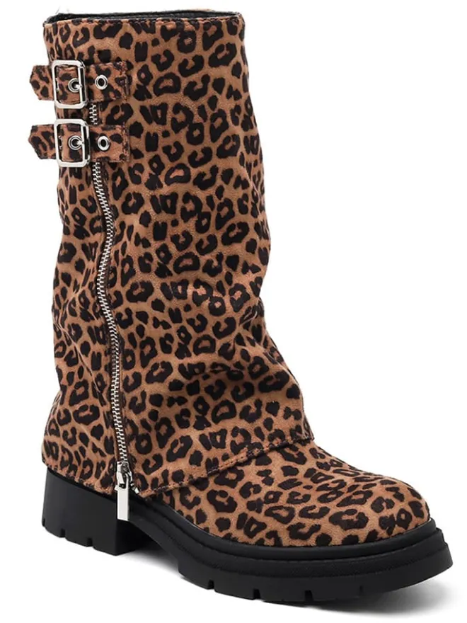 Sixth Sens Stiefeletten^Stiefeletten in Hellbraun/ Schwarz