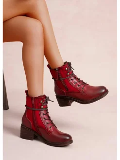Stiefeletten in Rot>Foreverfolie
