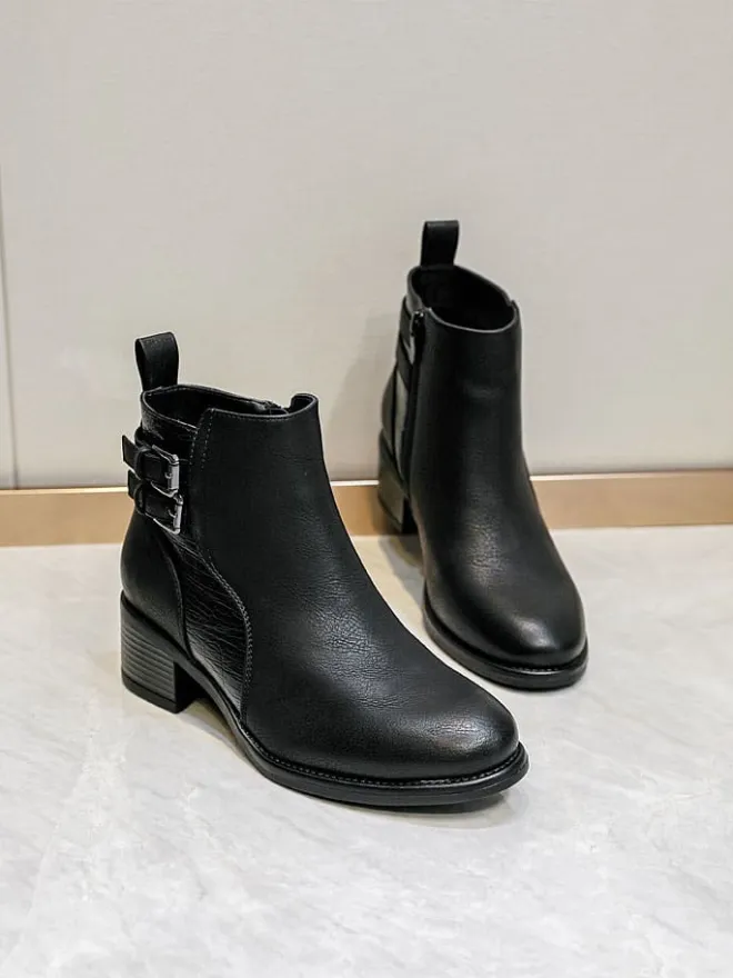 Sixth Sens Stiefeletten^Stiefeletten in Schwarz