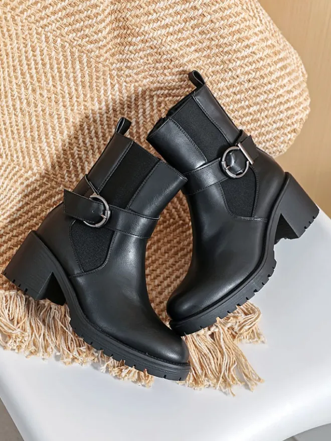 Stiefeletten in Schwarz>Sixth Sens