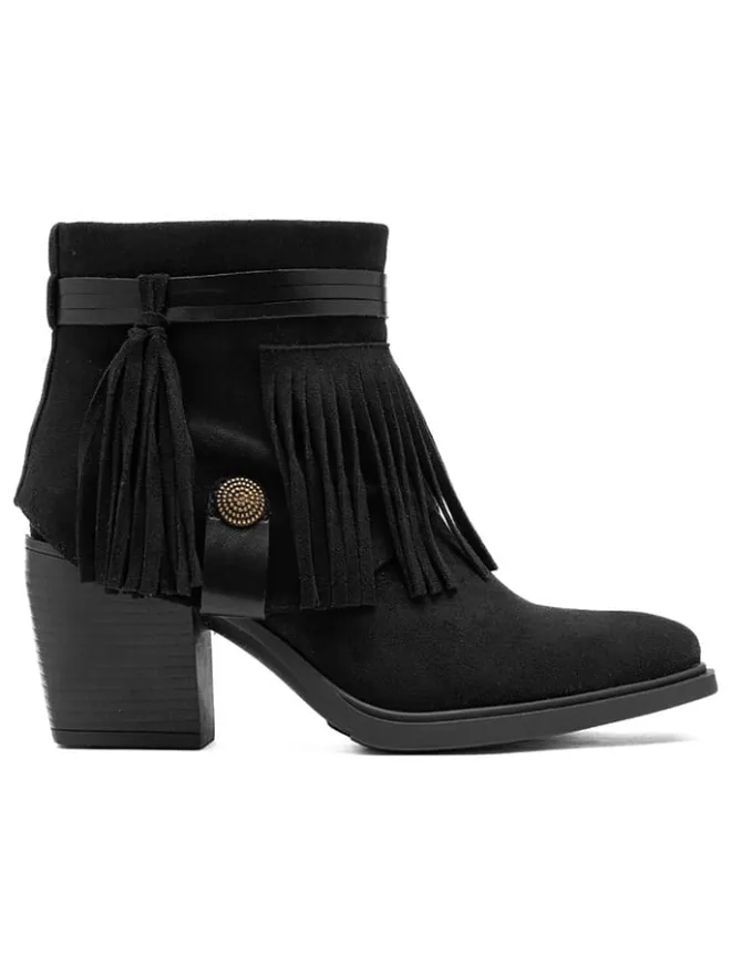 C'M Stiefeletten^Stiefeletten in Schwarz