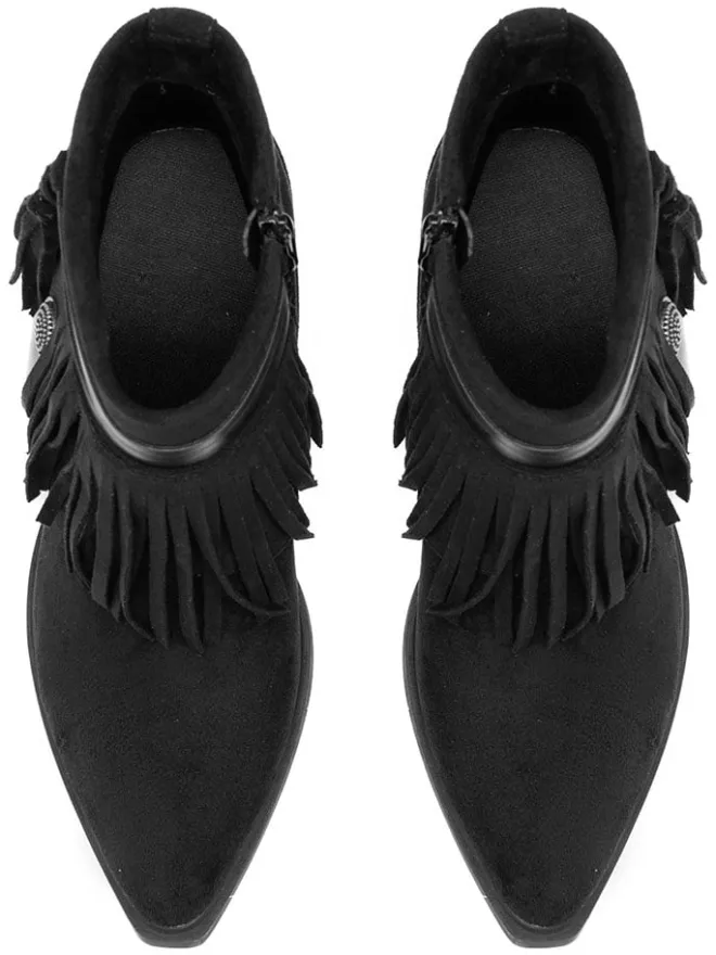 C'M Stiefeletten^Stiefeletten in Schwarz