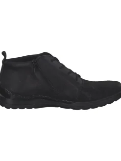 rieker Schnürschuhe^Stiefeletten in schwarz/schwarz/schwarz