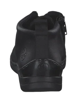 rieker Schnürschuhe^Stiefeletten in schwarz/schwarz/schwarz