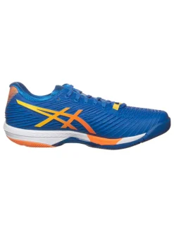 asics Sportschuhe^Tennisschuhe "Solution Speed FF 2" in Blau/ Orange