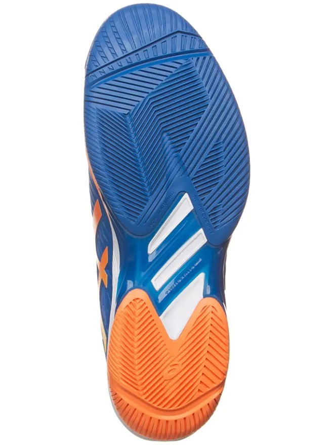 asics Sportschuhe^Tennisschuhe "Solution Speed FF 2" in Blau/ Orange