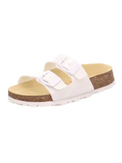 superfit Halbschuhe|Clogs & Pantoletten·Pantoletten^Tieffußbett Pantolette FUSSBETTPANTOFFEL in Weiß