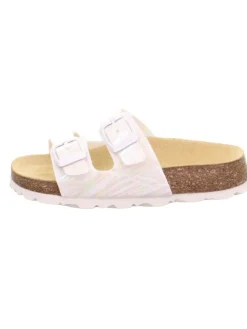 superfit Halbschuhe|Clogs & Pantoletten·Pantoletten^Tieffußbett Pantolette FUSSBETTPANTOFFEL in Weiß
