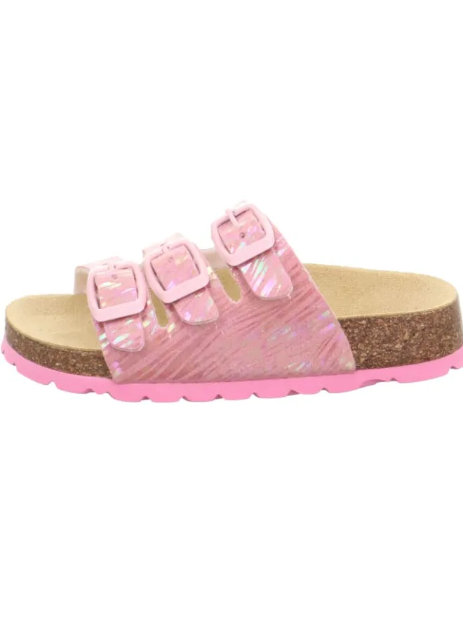 superfit Halbschuhe|Clogs & Pantoletten·Pantoletten^Tieffußbett Pantolette FUSSBETTPANTOFFEL in Rosa