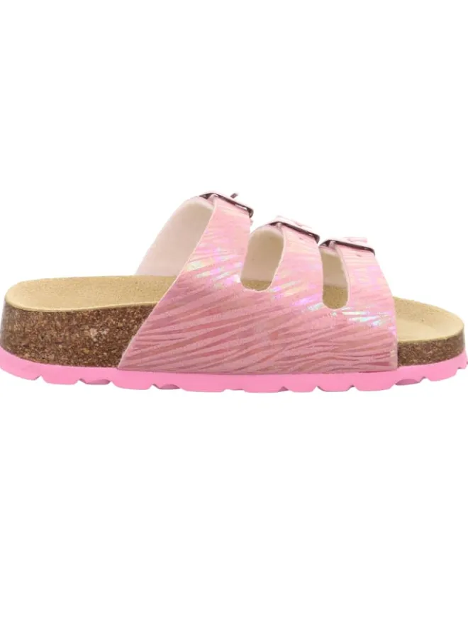 superfit Halbschuhe|Clogs & Pantoletten·Pantoletten^Tieffußbett Pantolette FUSSBETTPANTOFFEL in Rosa