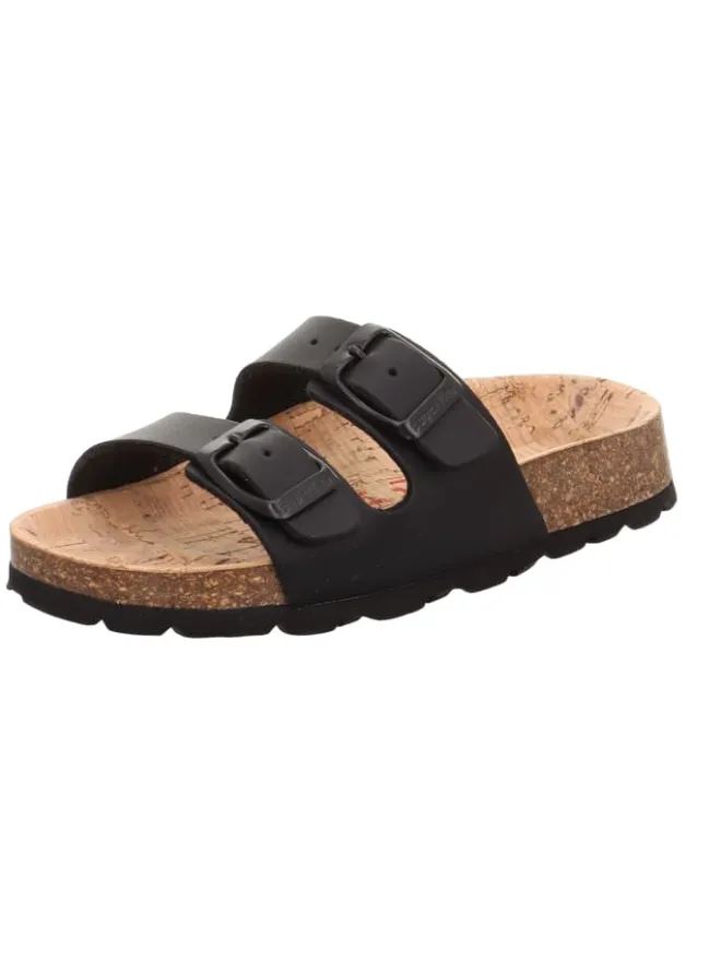 Tieffußbett Pantolette FUSSBETTPANTOFFEL in Schwarz>superfit New