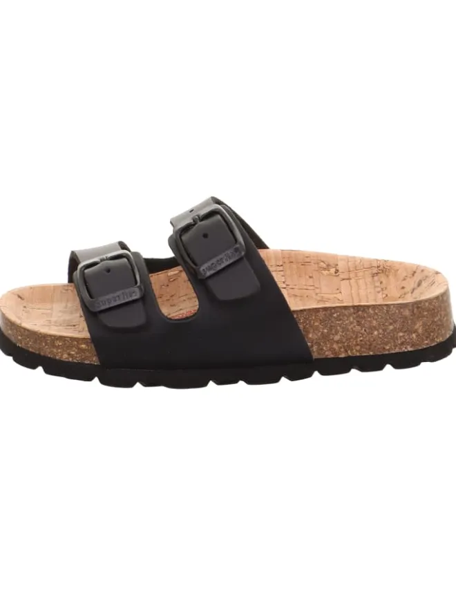 Tieffußbett Pantolette FUSSBETTPANTOFFEL in Schwarz>superfit New
