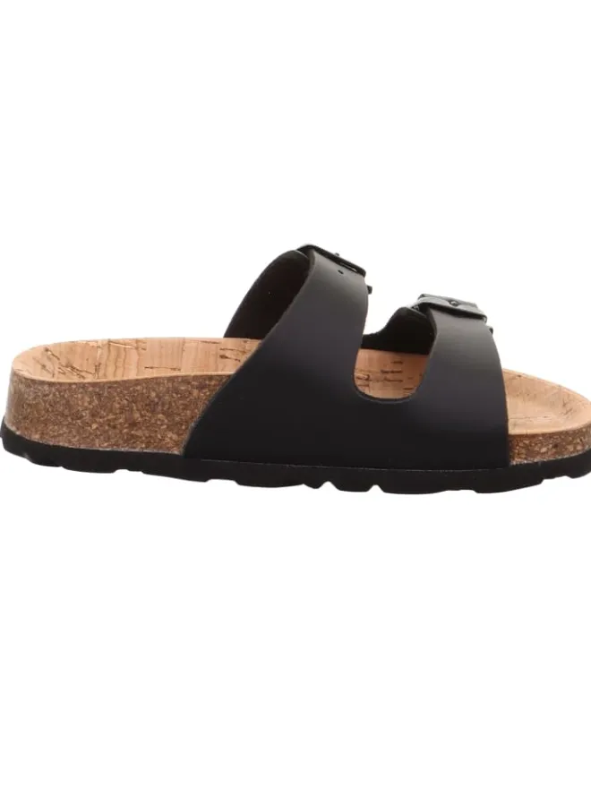 Tieffußbett Pantolette FUSSBETTPANTOFFEL in Schwarz>superfit New