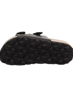 Tieffußbett Pantolette FUSSBETTPANTOFFEL in Schwarz><noscript><img width=