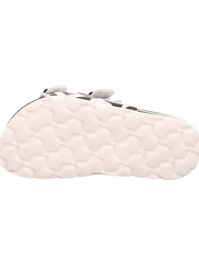 superfit Halbschuhe|Clogs & Pantoletten·Pantoletten^Tieffußbett Pantolette FUSSBETTPANTOFFEL in Schwarz/Weiß