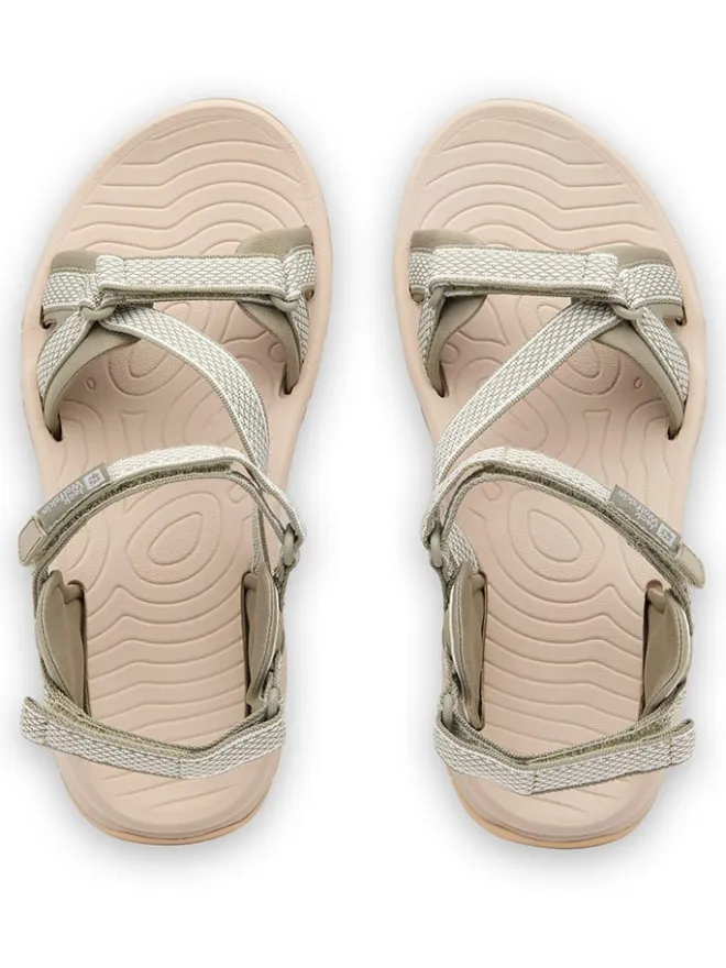 Jack Wolfskin Sandalen^Trekkingsandale "Lakewood Ride" in Grau/ Beige