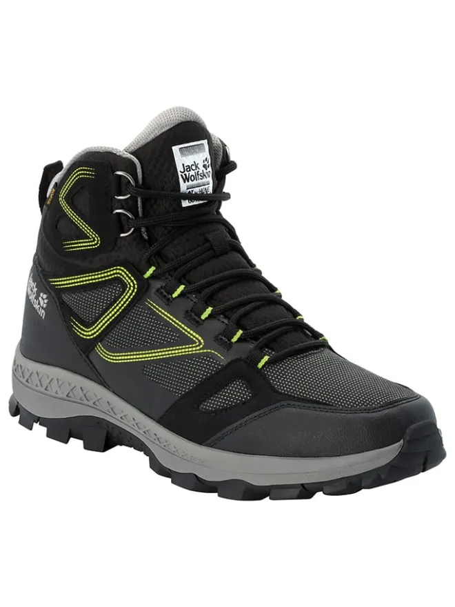 Jack Wolfskin Outdoorschuhe^Trekkingschuhe "Downhill" in Schwarz/ Gelb