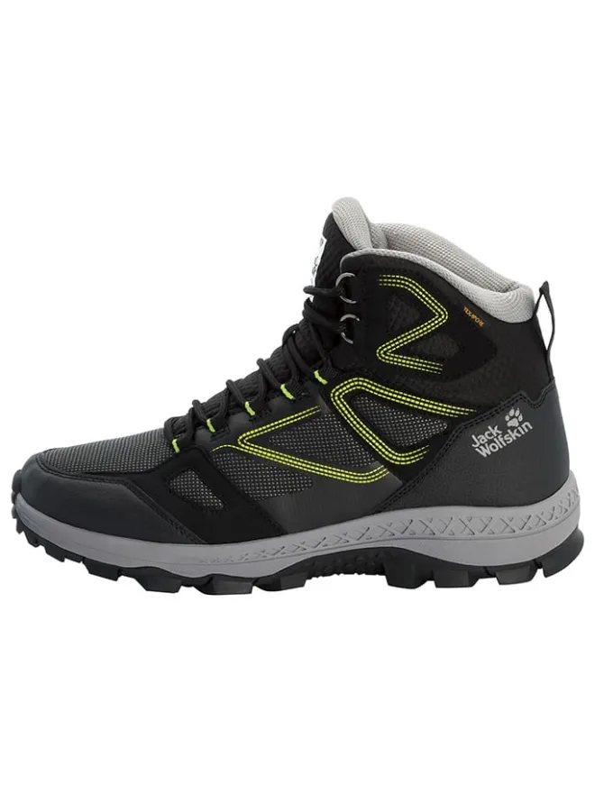 Jack Wolfskin Outdoorschuhe^Trekkingschuhe "Downhill" in Schwarz/ Gelb