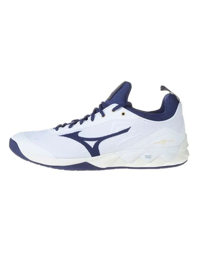 Mizuno Sportschuhe^Volleyballschuhe "Wave Luminous" in Weiß/ Dunkelblau