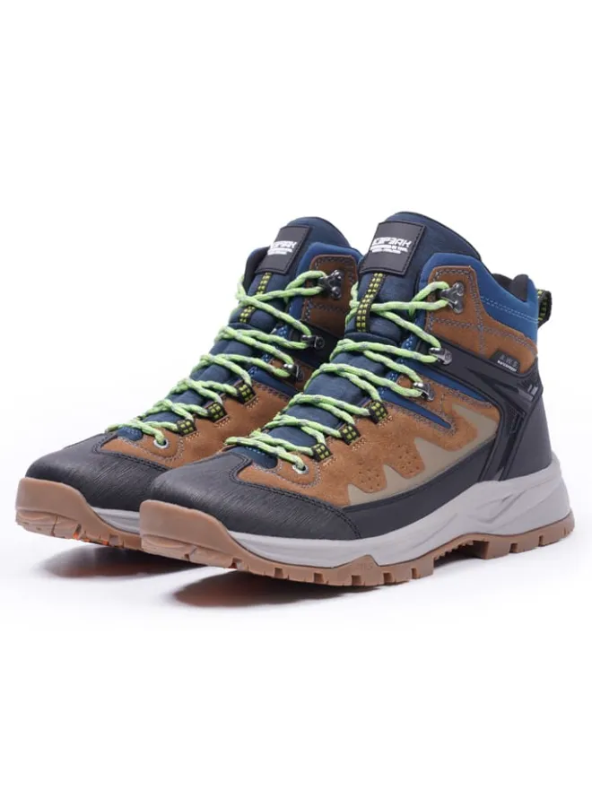 Icepeak Outdoorschuhe^Wanderboots in Dunkelblau/ Hellbraun