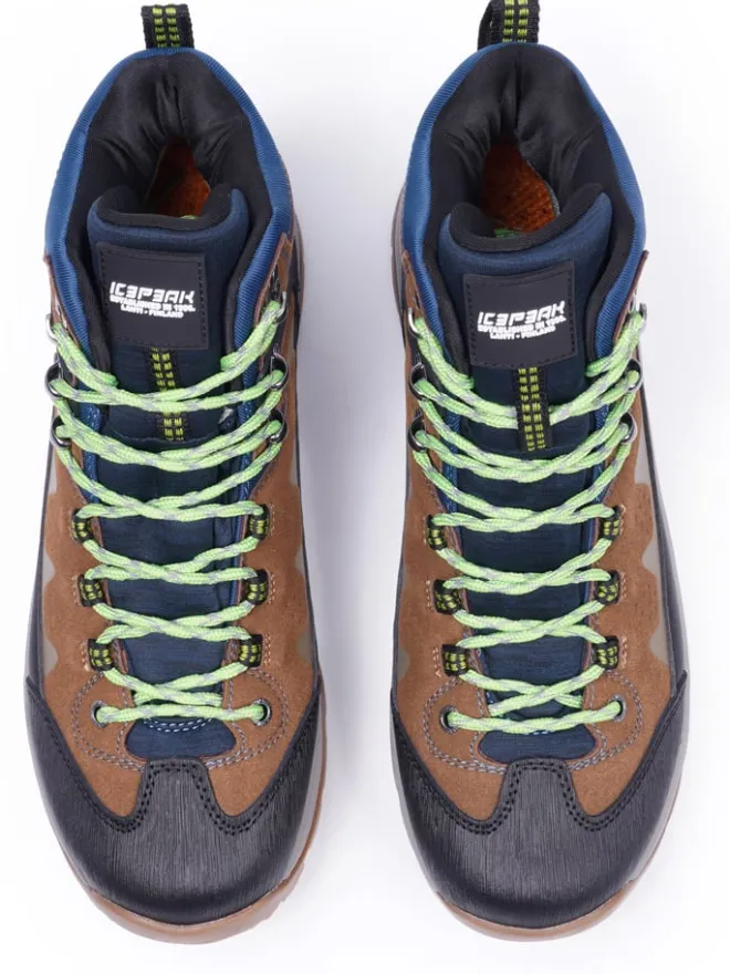 Icepeak Outdoorschuhe^Wanderboots in Dunkelblau/ Hellbraun