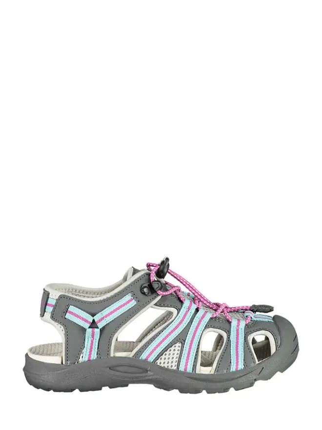 cmp Sandalen·Halbsandalen^Wanderhalbsandalen "Aquaril" in Grau/ Pink/ Hellblau