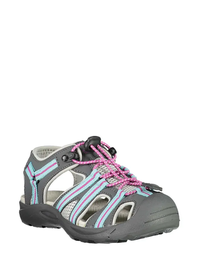 cmp Sandalen·Halbsandalen^Wanderhalbsandalen "Aquaril" in Grau/ Pink/ Hellblau