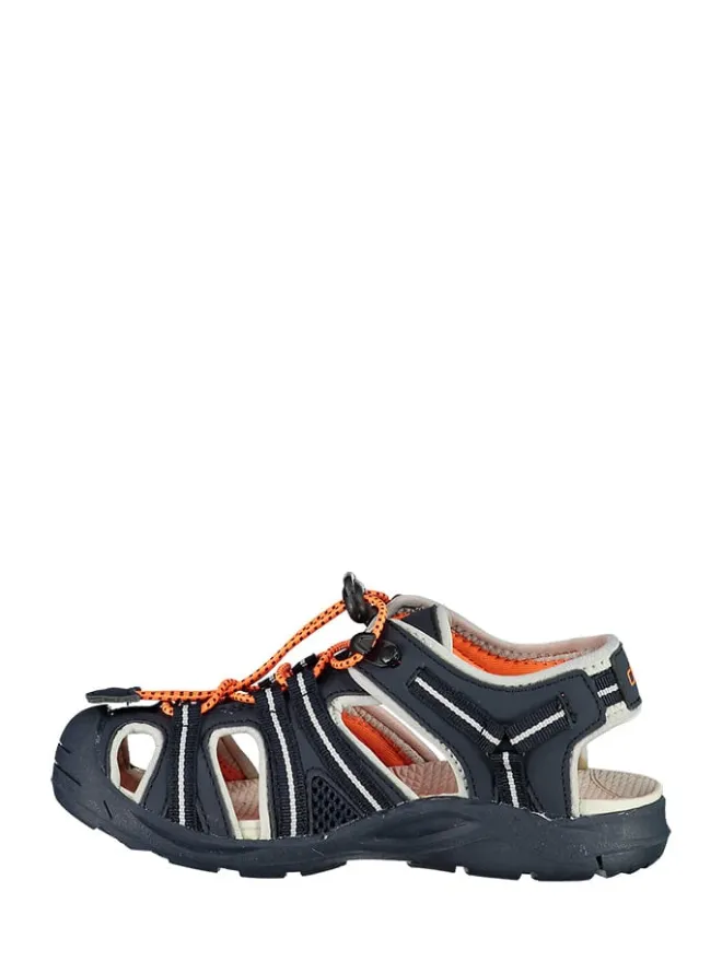 cmp Sandalen·Halbsandalen^Wanderhalbsandalen "Aquaril" in Dunkelblau/ Orange