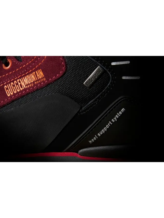 GUGGEN MOUNTAIN Outdoorschuhe^Wanderstiefel Gummikappe in Rot