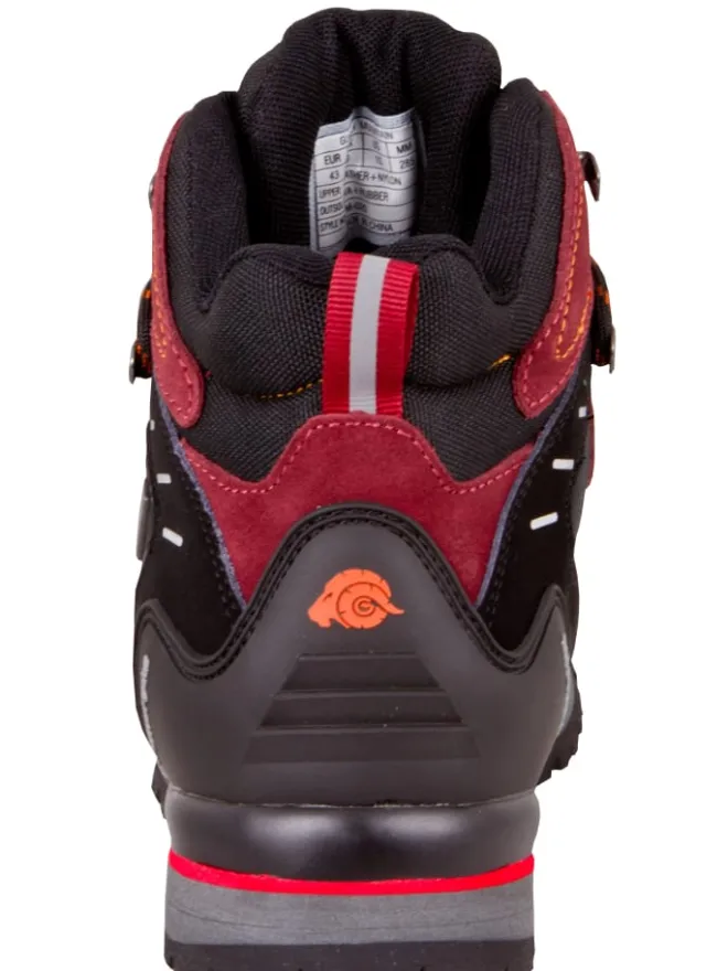 GUGGEN MOUNTAIN Outdoorschuhe^Wanderstiefel Gummikappe in Rot