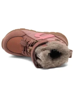 Winterboots in Hellbraun/ Rosa><noscript><img width=