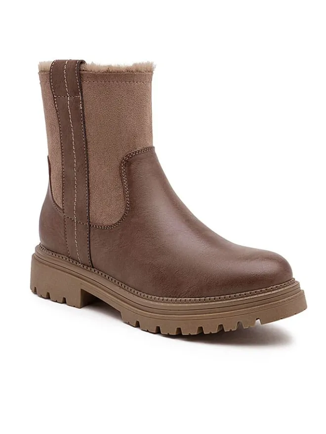 Foreverfolie Stiefel & Boots^Winterboots in Hellbraun
