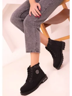 Winterboots in Schwarz>trendyol Outlet