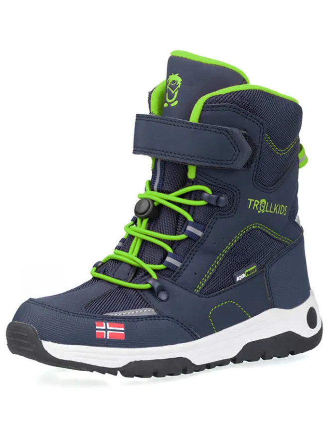 Winterboots "Lofoten XT" in Dunkelblau/ Hellgrün>Trollkids Online
