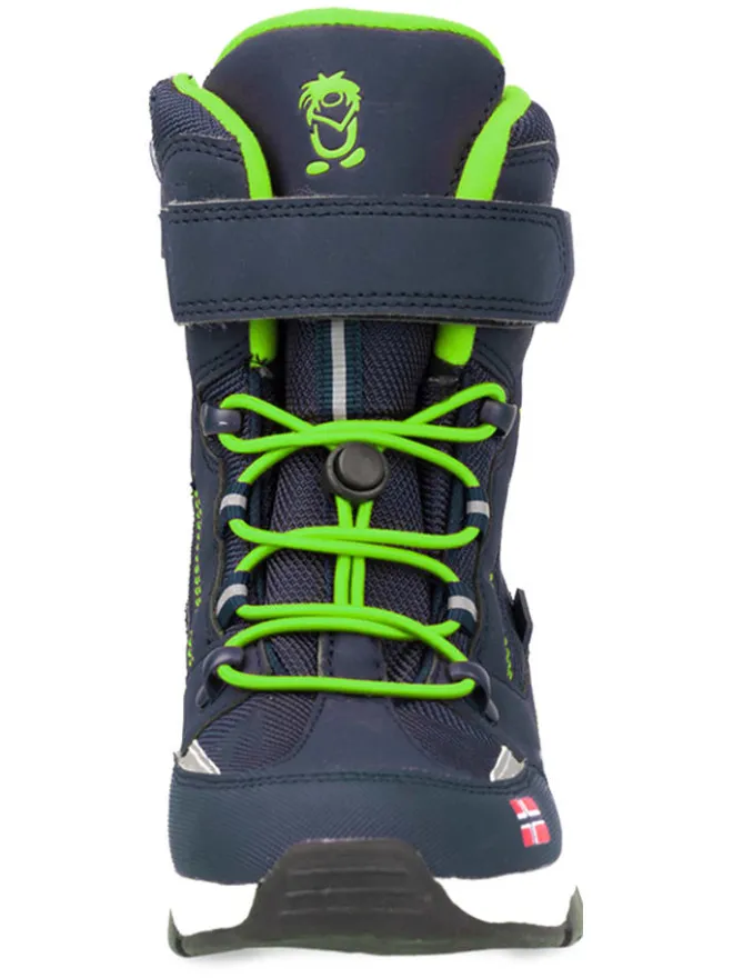 Winterboots "Lofoten XT" in Dunkelblau/ Hellgrün>Trollkids Online