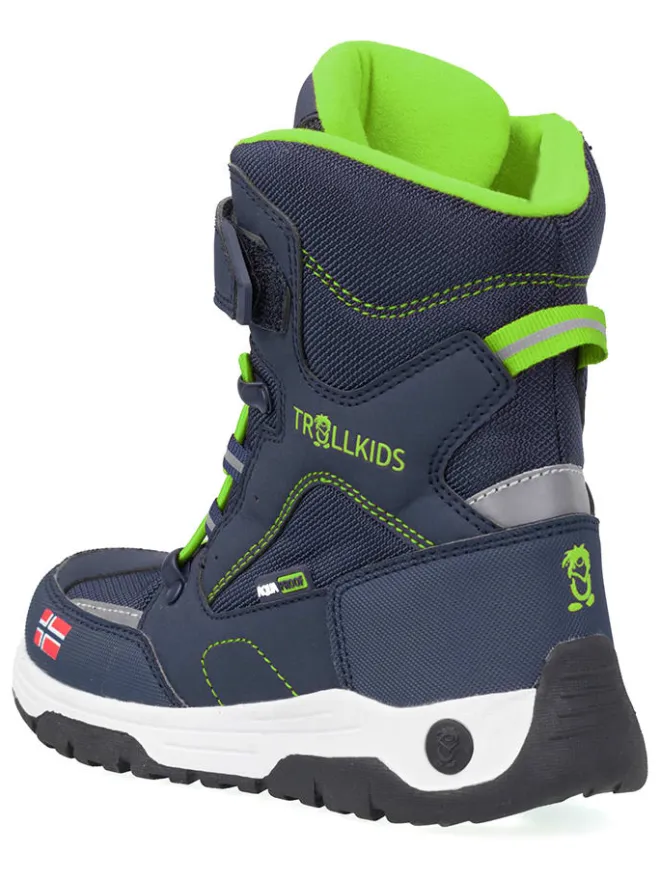 Winterboots "Lofoten XT" in Dunkelblau/ Hellgrün>Trollkids Online