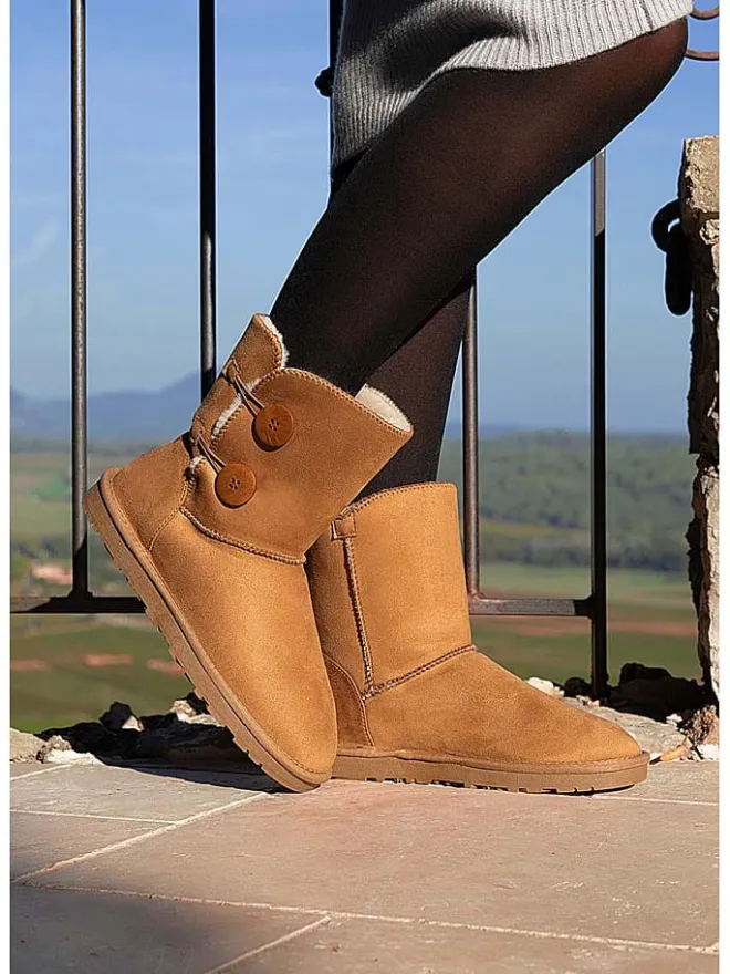 Blackfield Stiefel & Boots^Winterboots "Lola" in Hellbraun