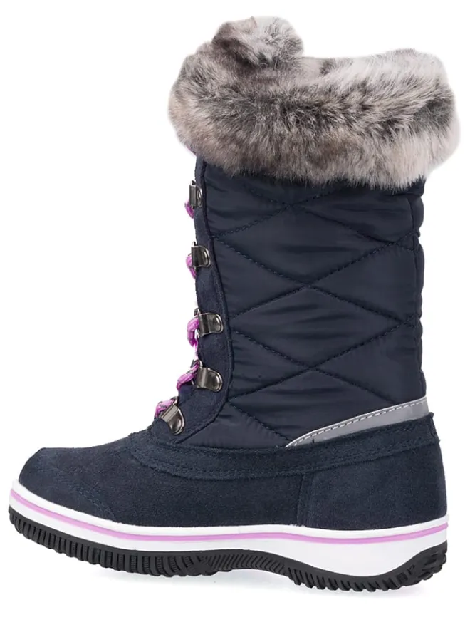 Winterstiefel "Holmenkollen" in Dunkelblau/ Pink>Trollkids New