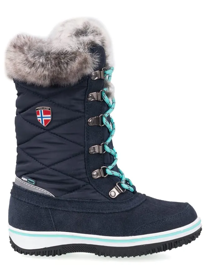 Trollkids Stiefel & Boots·Stiefel^Winterstiefel "Holmenkollen" in Dunkelblau/ Mint