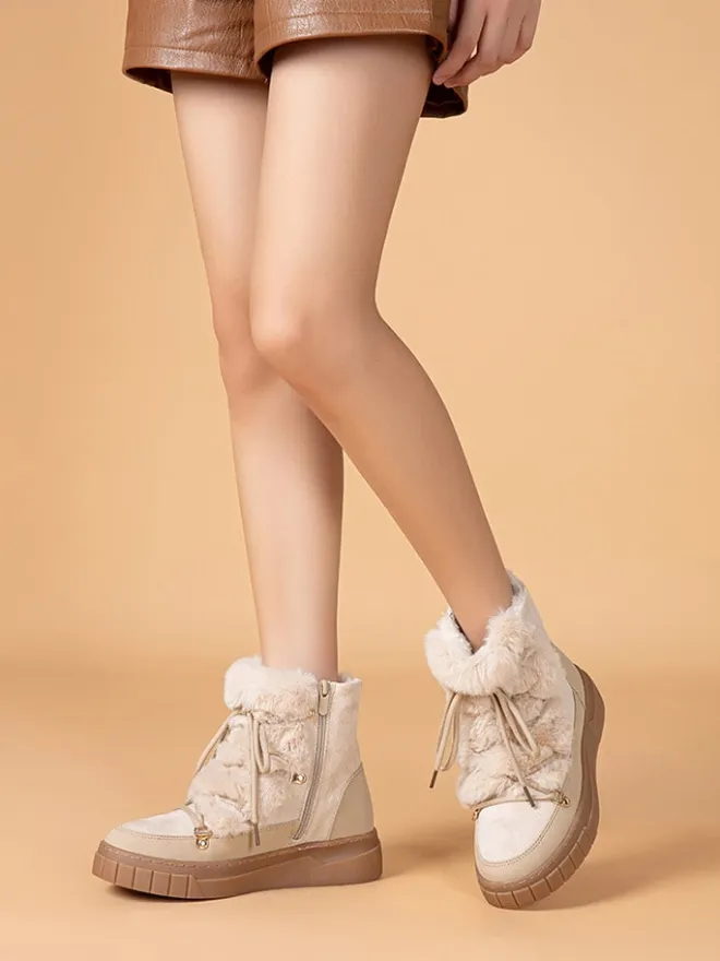 Foreverfolie Stiefel & Boots^Winterstiefel in Beige