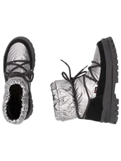 Winterstiefel in Silber/ Schwarz><noscript><img width=