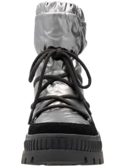 Winterstiefel in Silber/ Schwarz><noscript><img width=