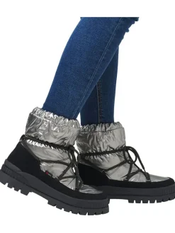 Winterstiefel in Silber/ Schwarz><noscript><img width=