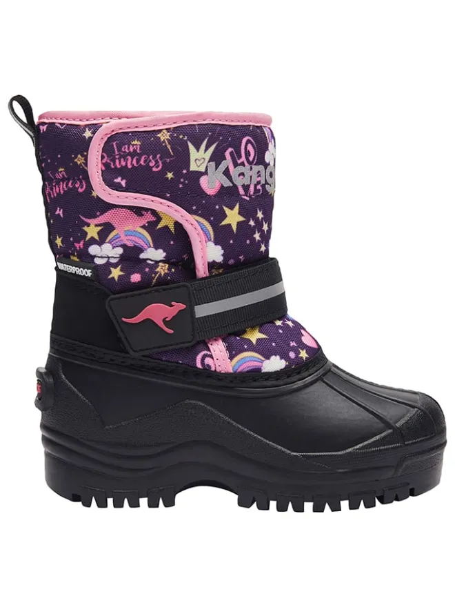 Winterstiefel "Shell" in Schwarz/ Rosa/ Lila>Kangaroos Best