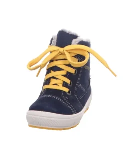 superfit Stiefeletten·Hohe Stiefeletten^Winterstiefelette GROOVY in blau/gelb